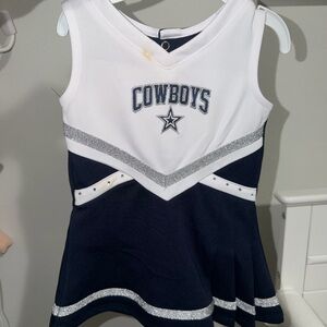 NFL Cowboys Cheerleader Dress - Navy, White, and Silver